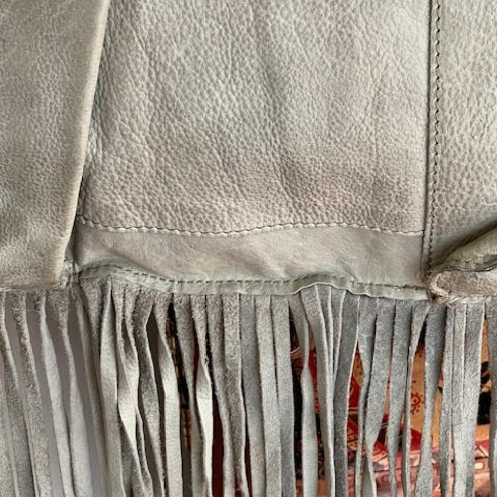 Cut n' Paste X Free People Distressed Fringe Saddle Bag - Picture 11 of 16